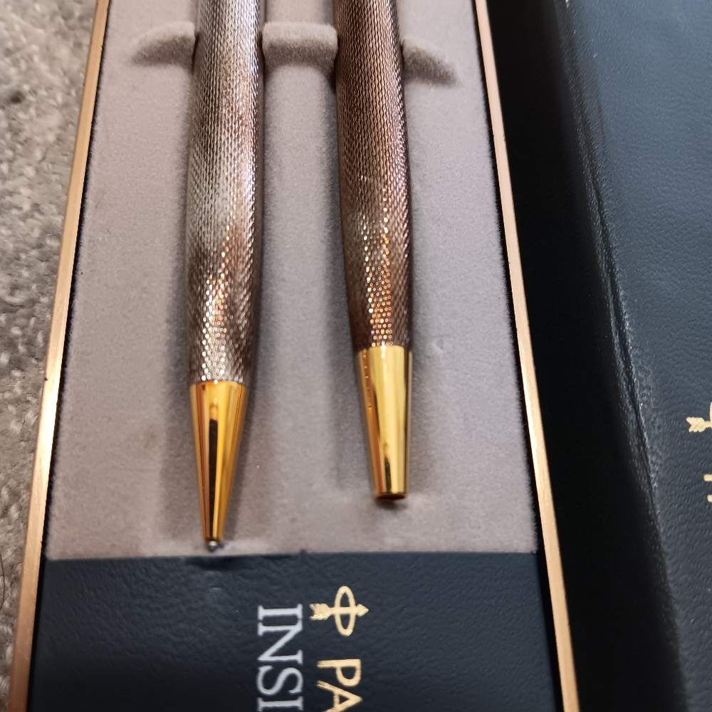 New Vintage With Tags Parker Ballpoint Pen & Pencil Set